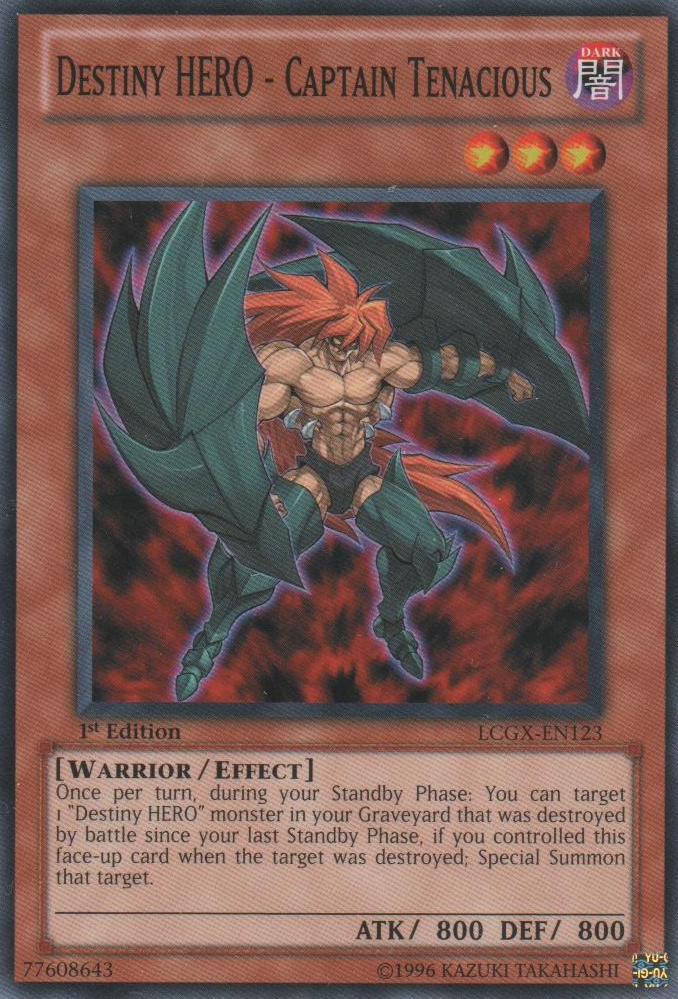 Destiny HERO - Captain Tenacious [LCGX-EN123] Common | Play N Trade Winnipeg