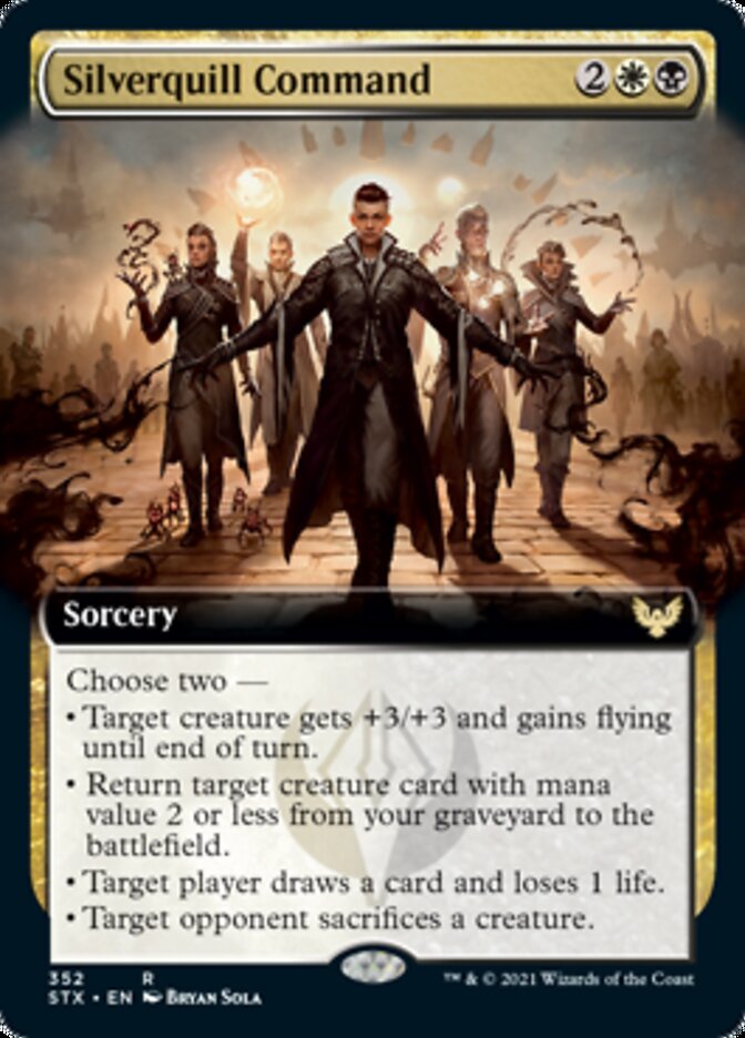 Silverquill Command (Extended) [Strixhaven: School of Mages] | Play N Trade Winnipeg