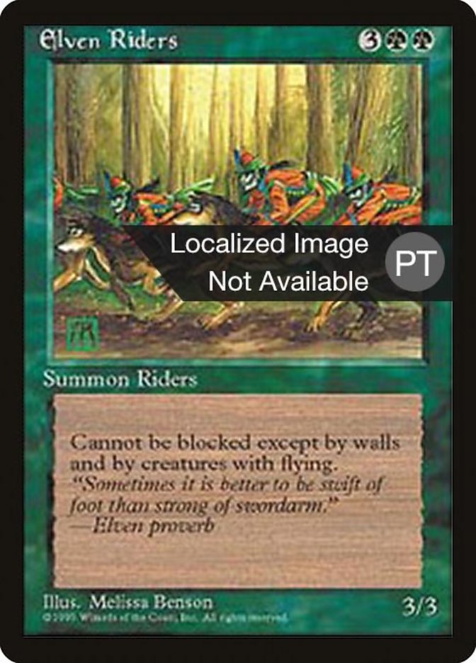 Elven Riders [Fourth Edition (Foreign Black Border)] | Play N Trade Winnipeg