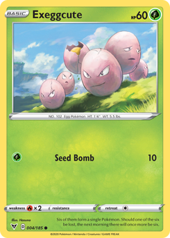 Exeggcute (004/185) [Sword & Shield: Vivid Voltage] | Play N Trade Winnipeg