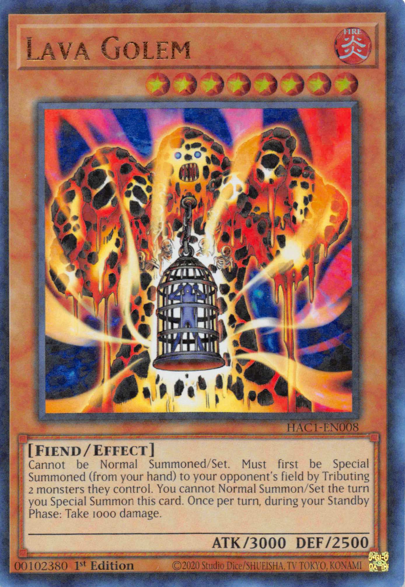 Lava Golem (Duel Terminal) [HAC1-EN008] Parallel Rare | Play N Trade Winnipeg