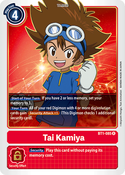 Tai Kamiya [BT1-085] [Release Special Booster Ver.1.0] | Play N Trade Winnipeg