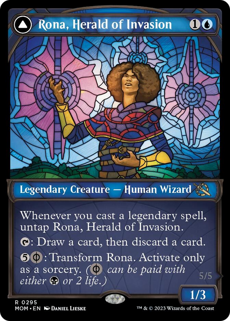 Rona, Herald of Invasion // Rona, Tolarian Obliterator (Showcase Planar Booster Fun) [March of the Machine] | Play N Trade Winnipeg