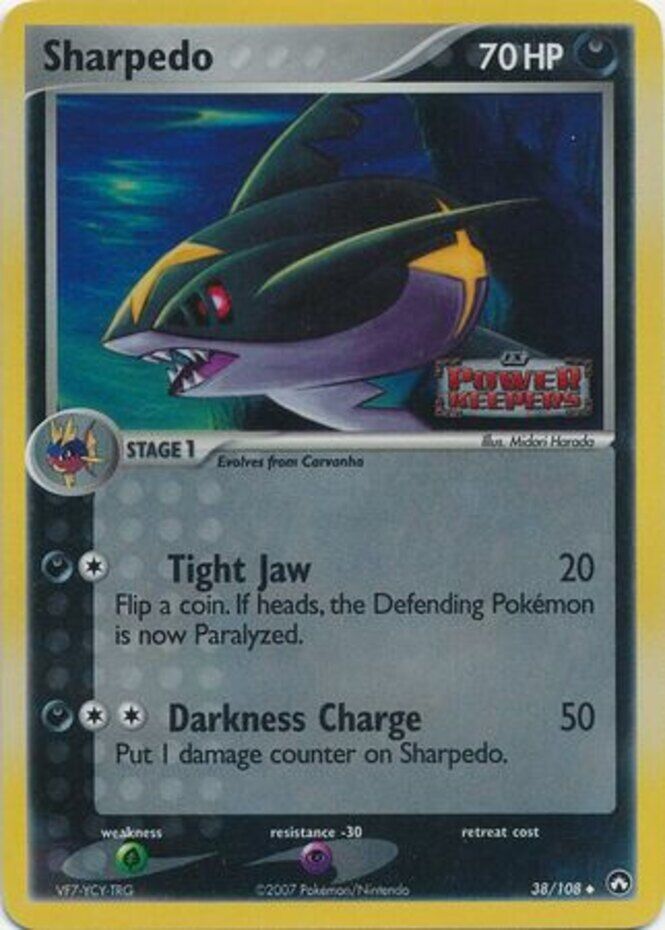 Sharpedo (38/108) (Stamped) [EX: Power Keepers] | Play N Trade Winnipeg