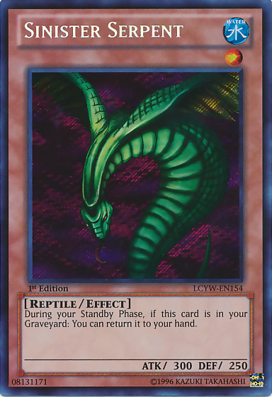 Sinister Serpent [LCYW-EN154] Secret Rare | Play N Trade Winnipeg