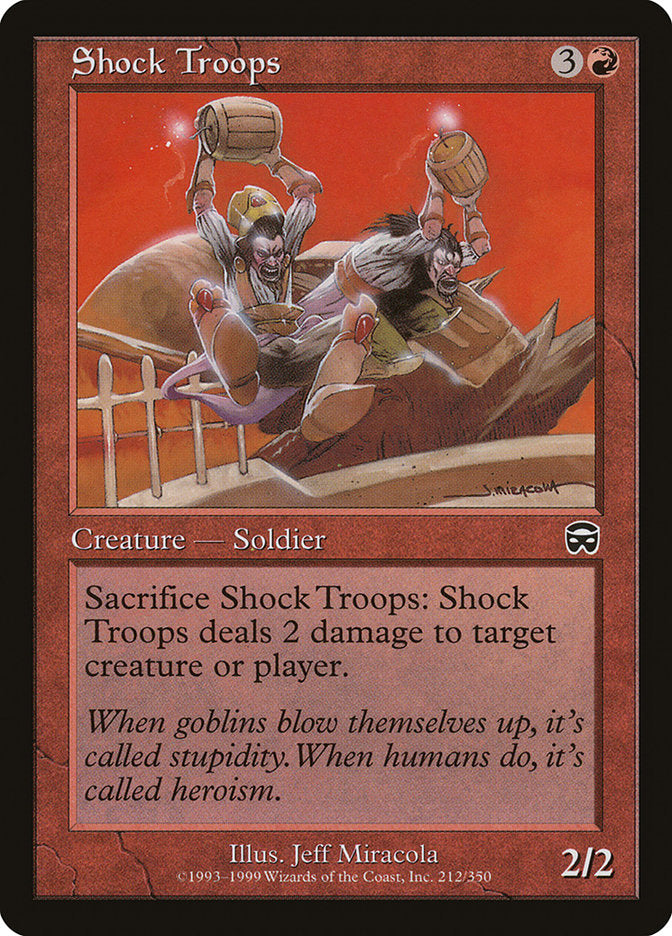 Shock Troops [Mercadian Masques] | Play N Trade Winnipeg