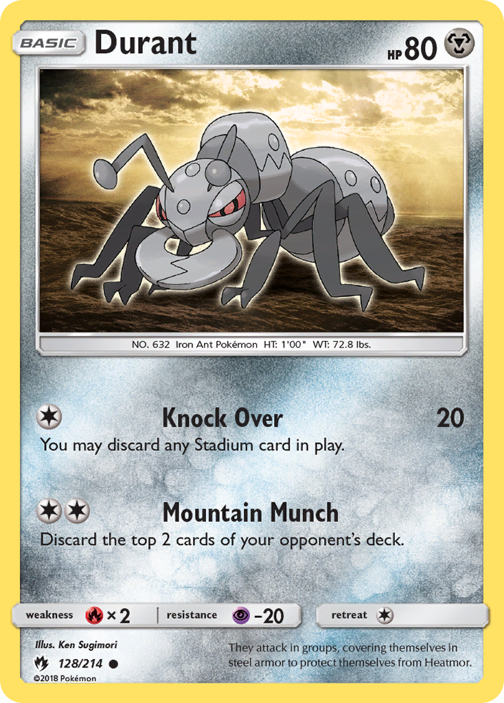 Durant (128/214) [Sun & Moon: Lost Thunder] | Play N Trade Winnipeg