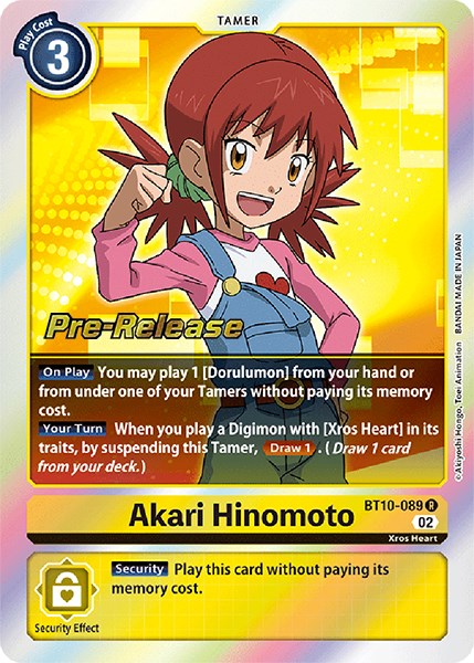 Akari Hinomoto [BT10-089] [Xros Encounter Pre-Release Cards] | Play N Trade Winnipeg