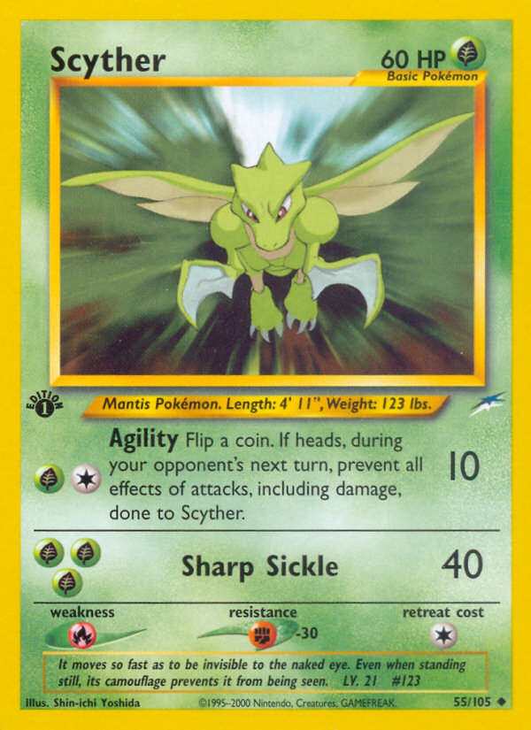 Scyther (55/105) [Neo Destiny 1st Edition] | Play N Trade Winnipeg