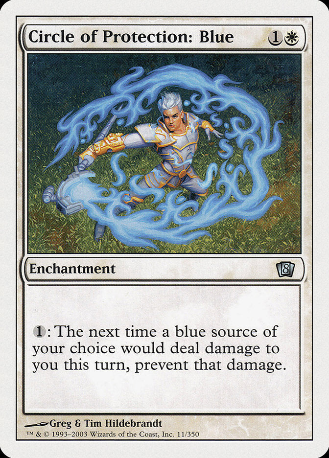 Circle of Protection: Blue [Eighth Edition] | Play N Trade Winnipeg