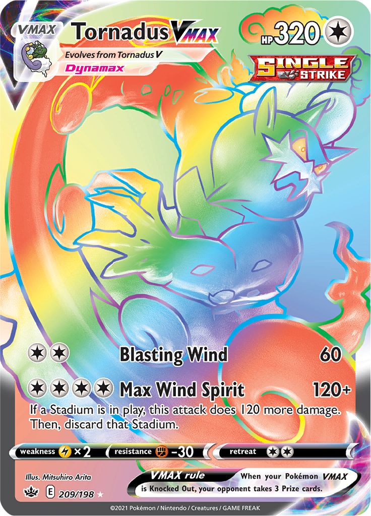 Tornadus VMAX (209/198) [Sword & Shield: Chilling Reign] | Play N Trade Winnipeg