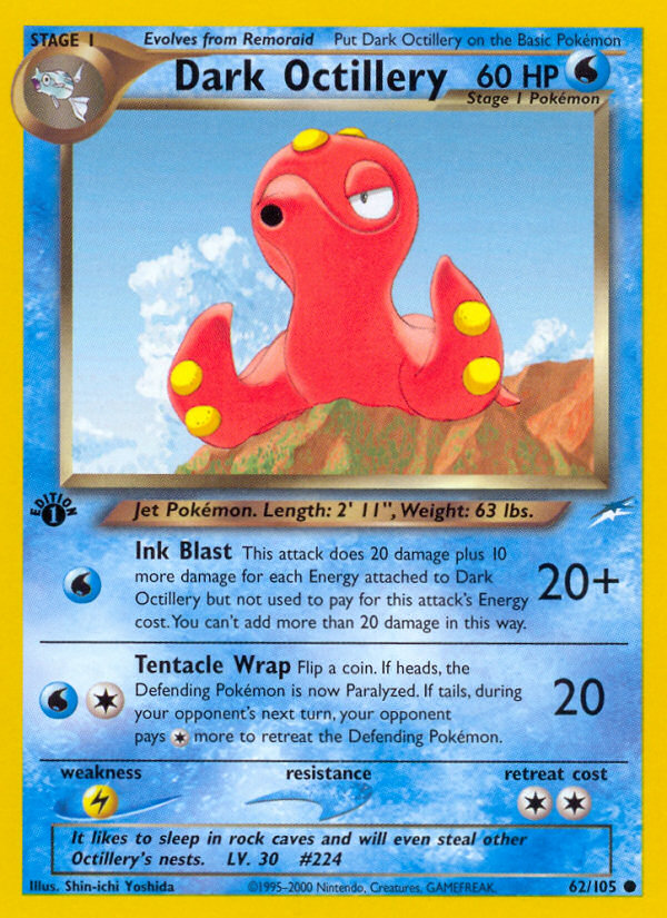 Dark Octillery (62/105) [Neo Destiny 1st Edition] | Play N Trade Winnipeg