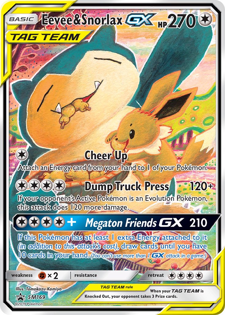 Eevee & Snorlax GX (SM169) [Sun & Moon: Black Star Promos] | Play N Trade Winnipeg