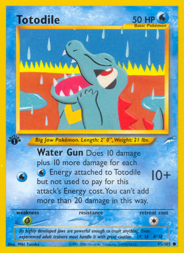 Totodile (85/105) [Neo Destiny 1st Edition] | Play N Trade Winnipeg