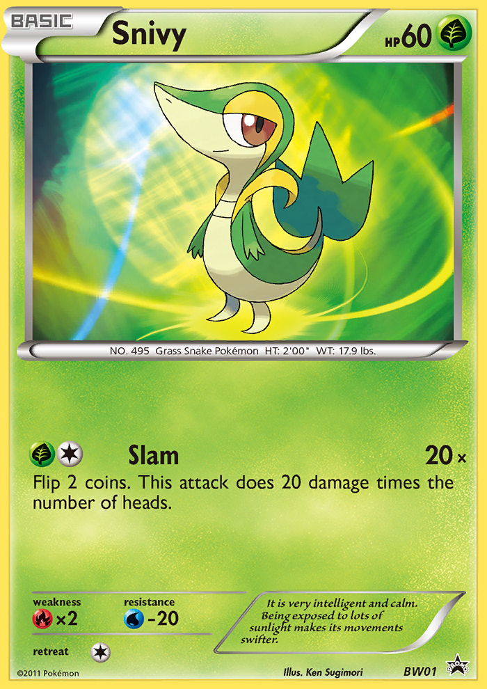 Snivy (BW01) [Black & White: Black Star Promos] | Play N Trade Winnipeg