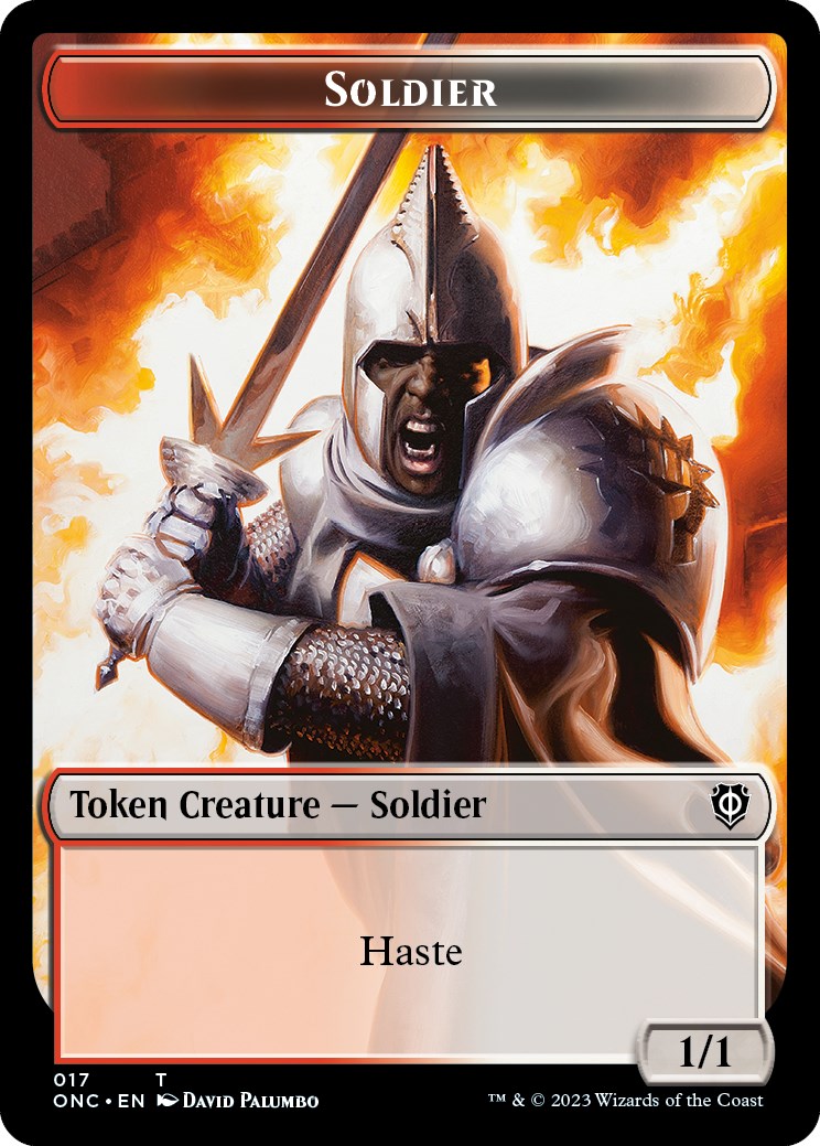 Soldier (017) // Eldrazi Double-Sided Token [Phyrexia: All Will Be One Commander Tokens] | Play N Trade Winnipeg