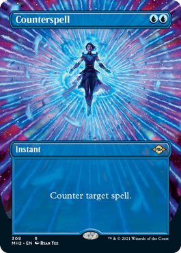 Counterspell (Borderless Alternate Art) [Modern Horizons 2] | Play N Trade Winnipeg