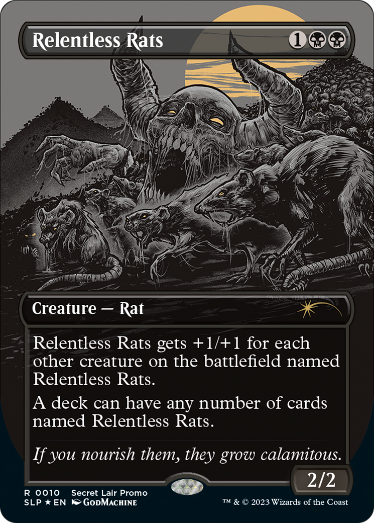 Relentless Rats (Borderless) [Secret Lair Showdown] | Play N Trade Winnipeg