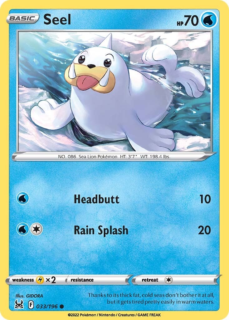 Seel (033/196) [Sword & Shield: Lost Origin] | Play N Trade Winnipeg