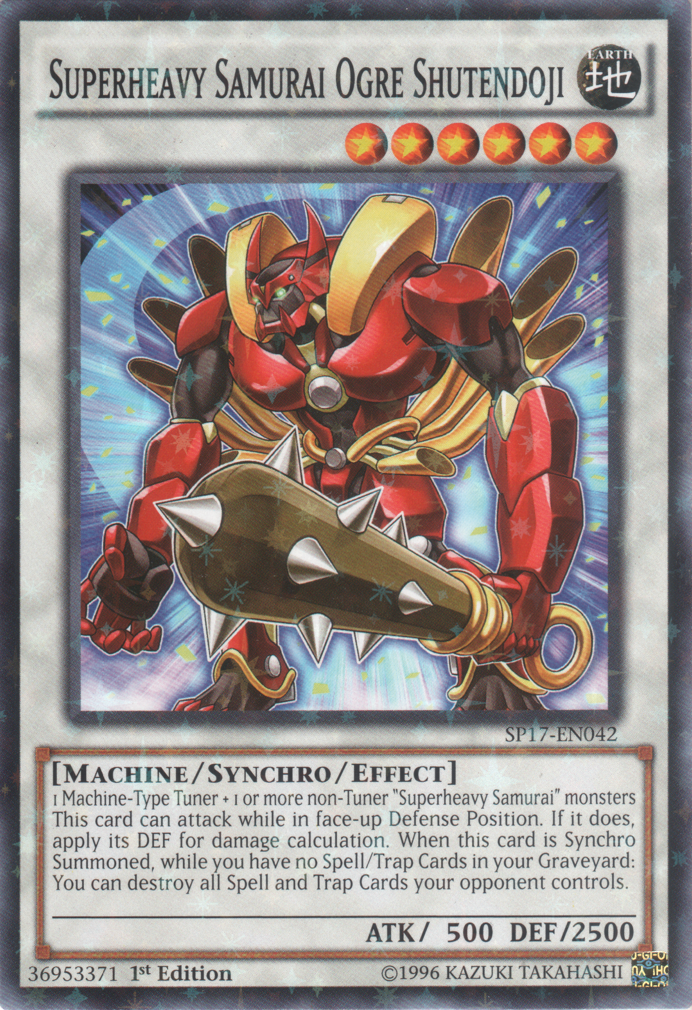 Superheavy Samurai Ogre Shutendoji [SP17-EN042] Starfoil Rare | Play N Trade Winnipeg