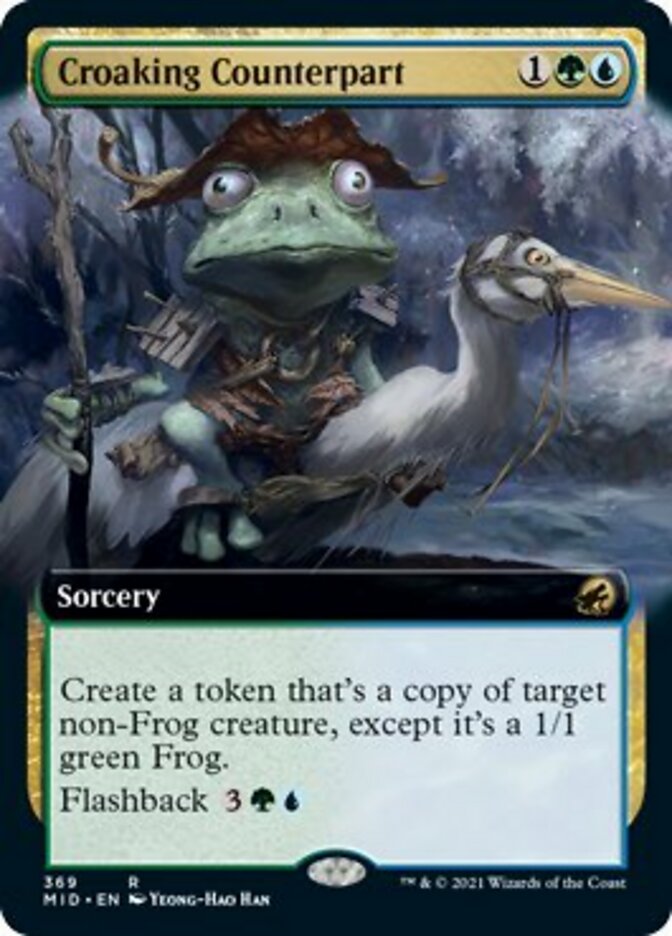 Croaking Counterpart (Extended) [Innistrad: Midnight Hunt] | Play N Trade Winnipeg