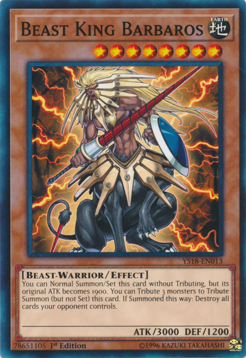 Beast King Barbaros [YS18-EN013] Common | Play N Trade Winnipeg