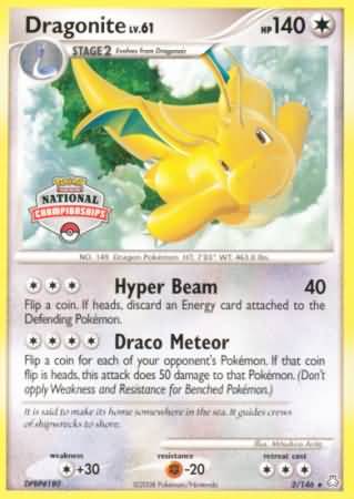 Dragonite (2/146) (National Championship) [Diamond & Pearl: Legends Awakened] | Play N Trade Winnipeg