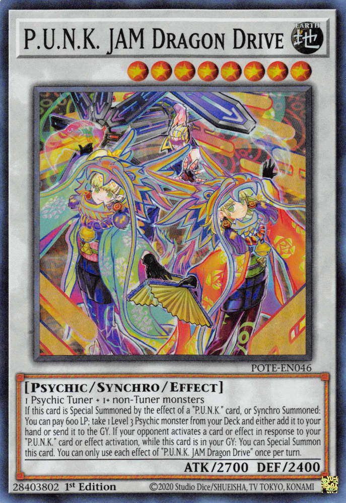 P.U.N.K. JAM Dragon Drive [POTE-EN046] Super Rare | Play N Trade Winnipeg