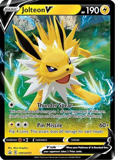 Jolteon V (SWSH151) [Sword & Shield: Black Star Promos] | Play N Trade Winnipeg