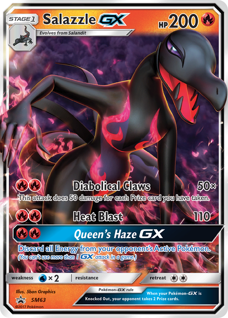 Salazzle GX (SM63) [Sun & Moon: Black Star Promos] | Play N Trade Winnipeg