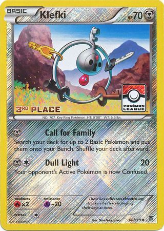 Klefki (66/119) (League Promo 3rd Place) [XY: Phantom Forces] | Play N Trade Winnipeg