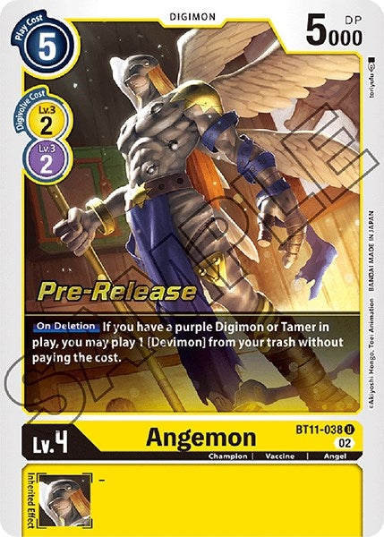 Angemon [BT11-038] [Dimensional Phase Pre-Release Promos] | Play N Trade Winnipeg