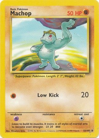 Machop (52/102) [Base Set Unlimited] | Play N Trade Winnipeg