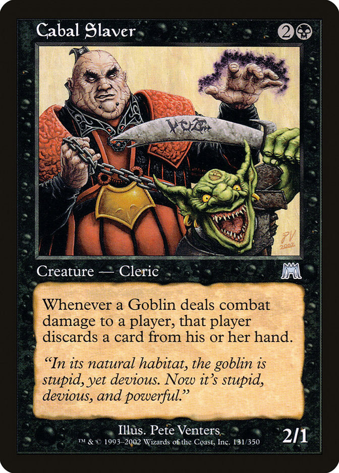 Cabal Slaver [Onslaught] | Play N Trade Winnipeg