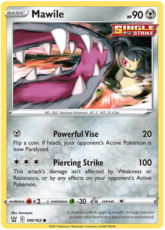 Mawile (100/163) [Sword & Shield: Battle Styles] | Play N Trade Winnipeg