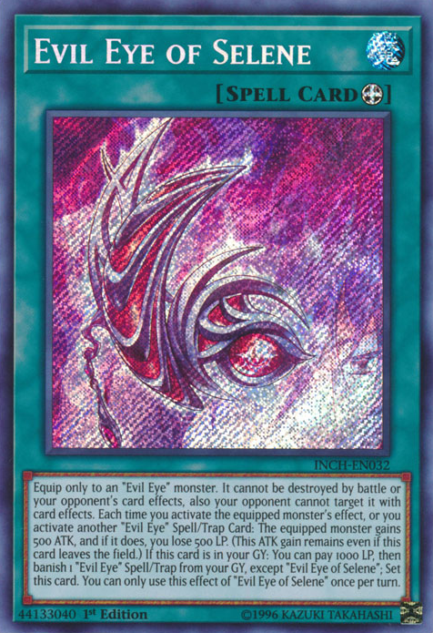 Evil Eye of Selene [INCH-EN032] Secret Rare | Play N Trade Winnipeg