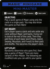 Mini-Master (Magic Minigame) [Commander Legends: Battle for Baldur's Gate Minigame] | Play N Trade Winnipeg