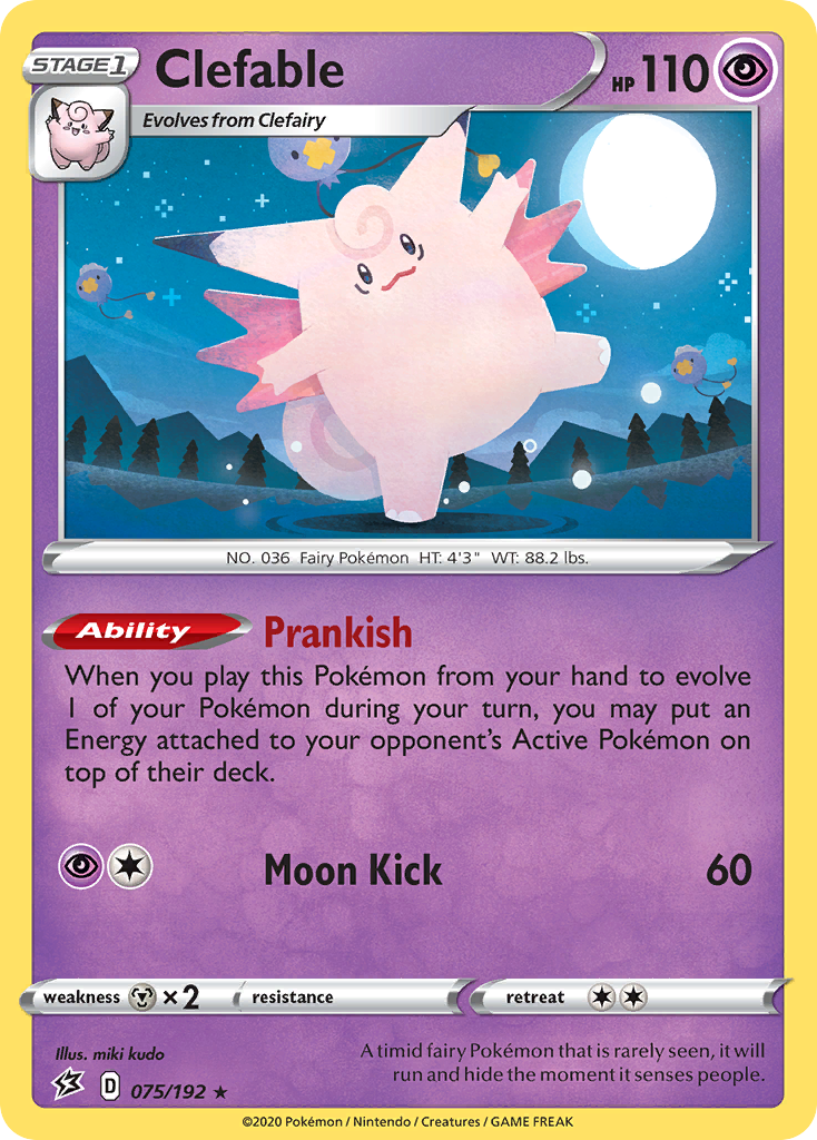 Clefable (075/192) [Sword & Shield: Rebel Clash] | Play N Trade Winnipeg