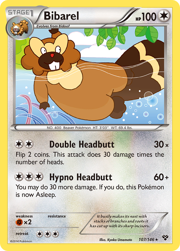 Bibarel (107/146) [XY: Base Set] | Play N Trade Winnipeg