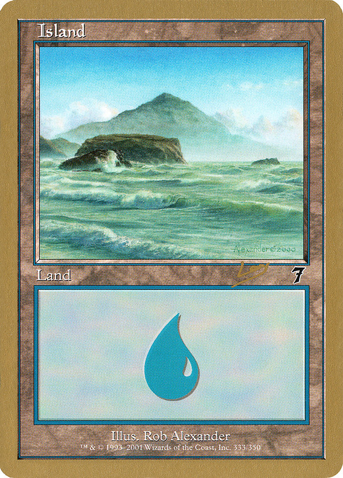 Island (333) (Raphael Levy) [World Championship Decks 2002] | Play N Trade Winnipeg