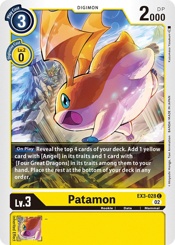 Patamon [EX3-028] [Draconic Roar] | Play N Trade Winnipeg