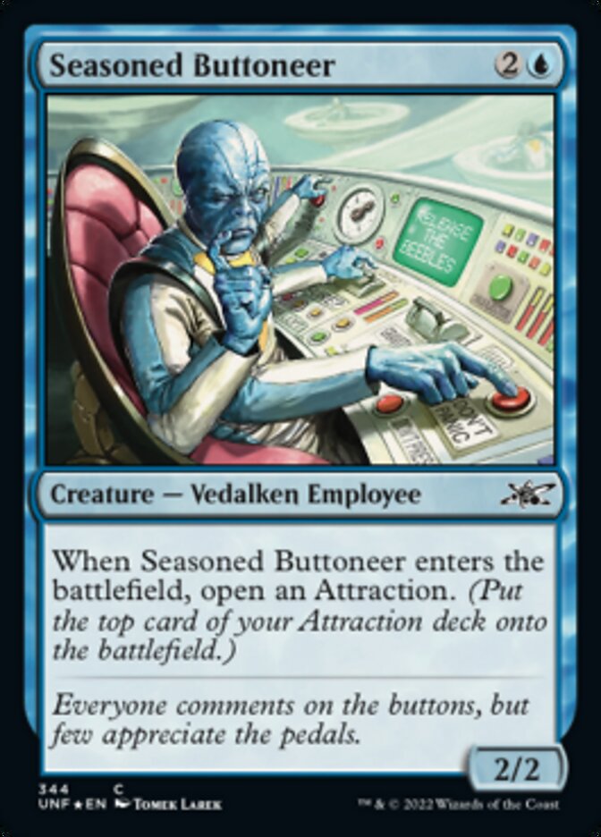 Seasoned Buttoneer (Galaxy Foil) [Unfinity] | Play N Trade Winnipeg