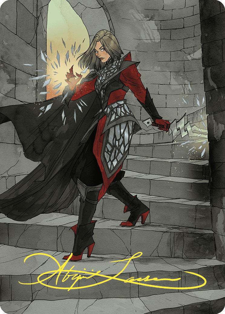 Rowan, Scion of War Art Card (59/81) (Gold-Stamped Signature) [Wilds of Eldraine Art Series] | Play N Trade Winnipeg