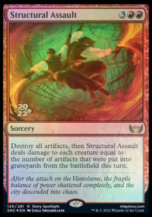 Structural Assault [Streets of New Capenna Prerelease Promos] | Play N Trade Winnipeg