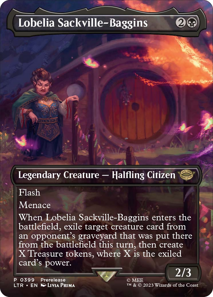 Lobelia Sackville-Baggins (Borderless Alternate Art) [The Lord of the Rings: Tales of Middle-Earth] | Play N Trade Winnipeg