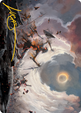 Damn Art Card (Gold-Stamped Signature) [Modern Horizons 2 Art Series] | Play N Trade Winnipeg