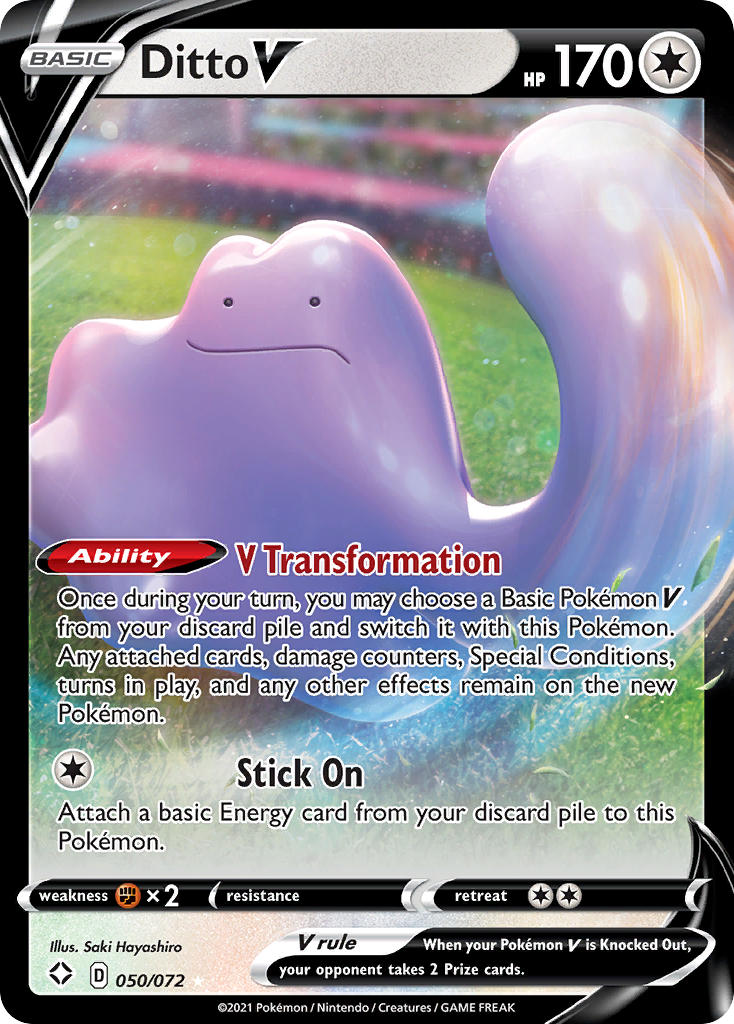 Ditto V (050/072) [Sword & Shield: Shining Fates] | Play N Trade Winnipeg