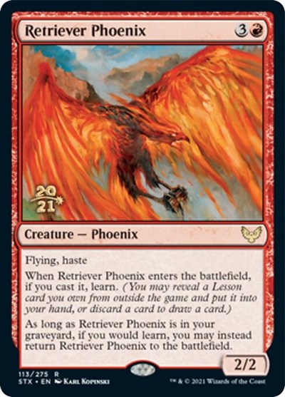 Retriever Phoenix [Strixhaven: School of Mages Prerelease Promos] | Play N Trade Winnipeg