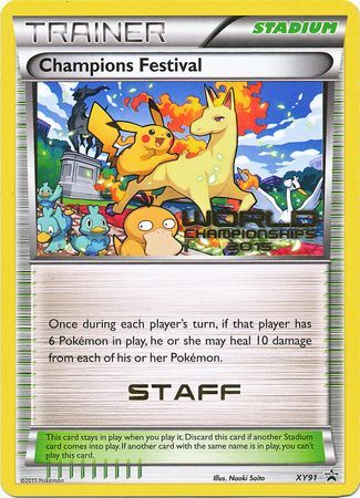 Champions Festival 2015 Staff (XY91) [XY: Black Star Promos] | Play N Trade Winnipeg