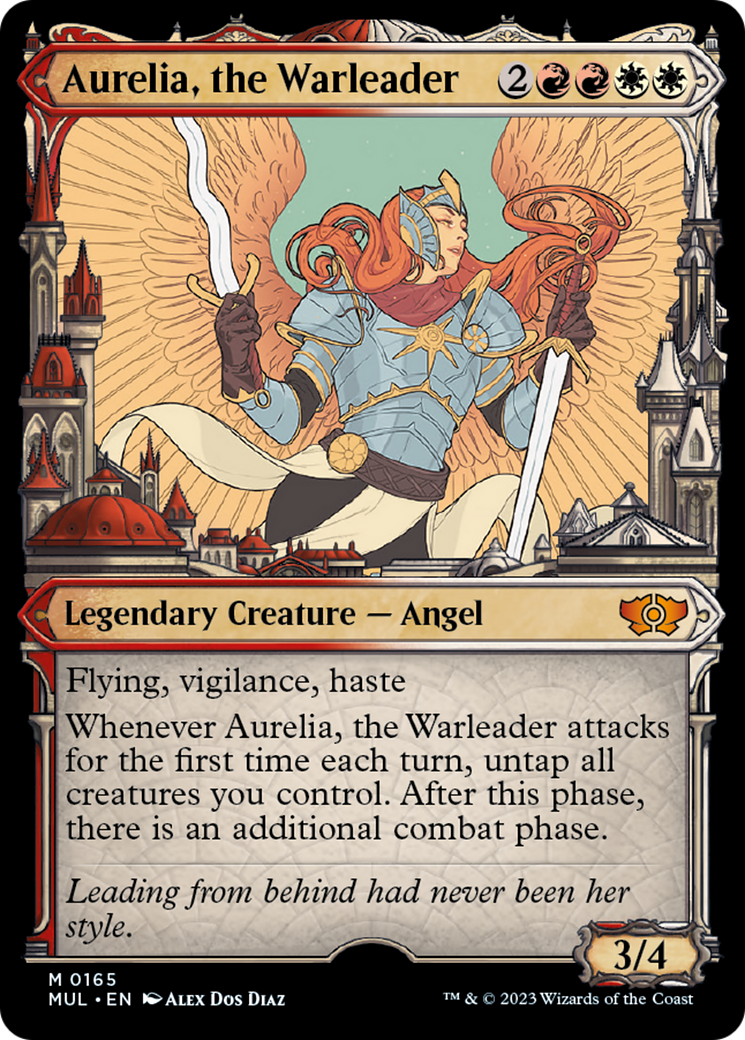 Aurelia, the Warleader (Halo Foil) [Multiverse Legends] | Play N Trade Winnipeg